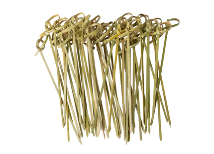 Bamboo Knotted Skewer 120 MM - 100 Pieces