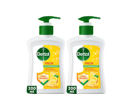 Dettol Fresh Liquid Handwash Pump, Citrus &amp; Orange Blossom Scent, 400ml