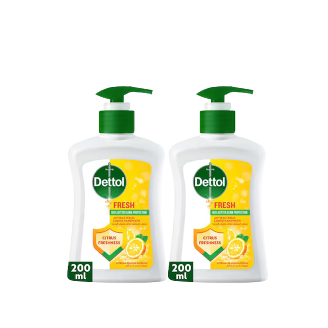 Dettol Fresh Liquid Handwash Pump, Citrus &amp; Orange Blossom Scent, 400ml