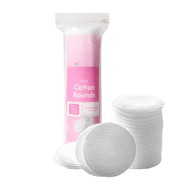 Cotton Round Makeup Pads - 100 Pcs