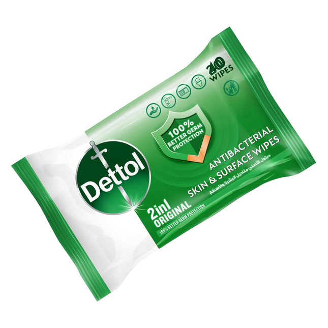 Dettol Original Antibacterial Skin and Surface Wipes 40 Wipes