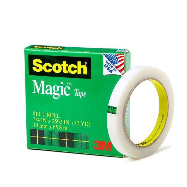 Scotch Magic Tape 1 Roll 3/4 x 36 yd 19mm x 32.9 m