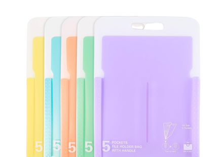 5 Pockets File Holder Bag With Handle