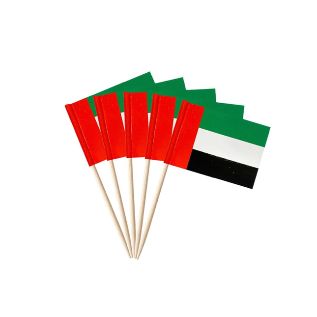 UAE Flag Pick - 30 Pcs