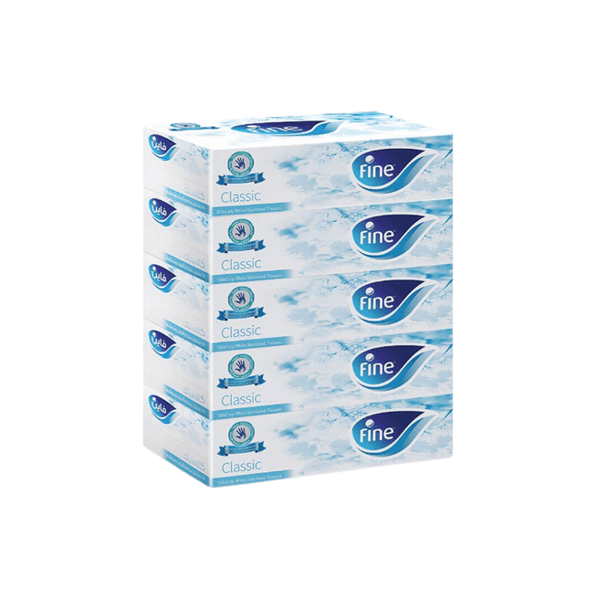 Facial Tissue Fine 130 Sheets 2 Ply - Packet