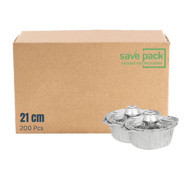 أواني ألومنيوم 21 سم قطعة/حزمة/كرتون - كرتون