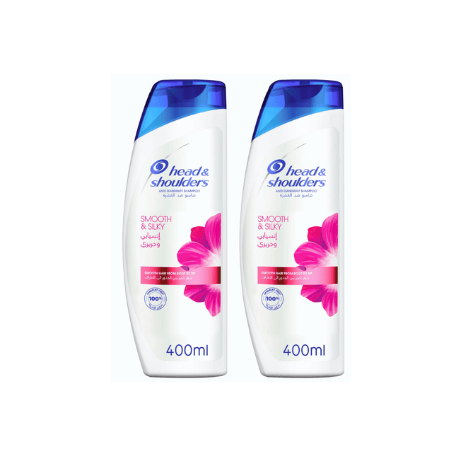 شامبو هيد آند شولدرز ٤٠٠ مل عبوة مزدوجة (قطعتان) - ناعم وحريري
