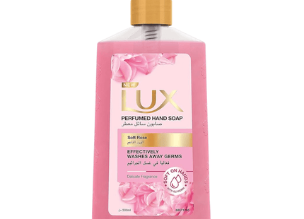 Lux Perfumed Hand Wash, 500ml Piece/Carton - Piece, Soft Rose