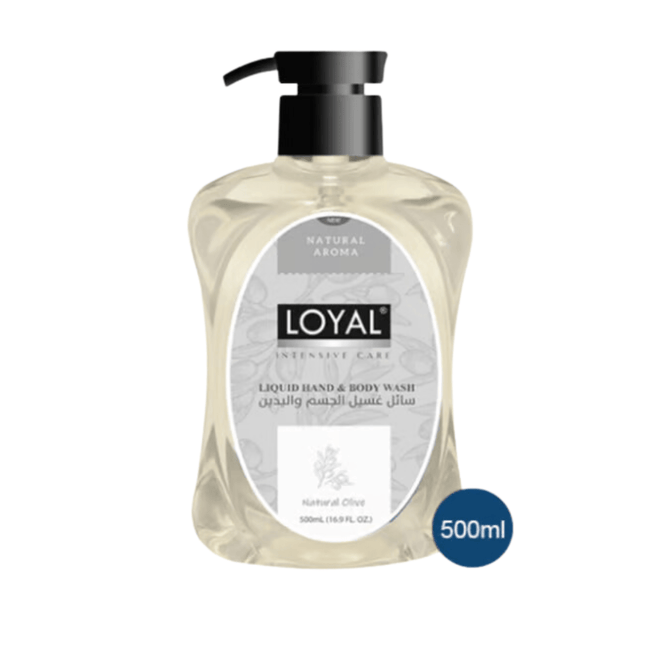 غسول اليدين والجسم السائل من لويال، 500 مل - قطعة، زيتون طبيعي
