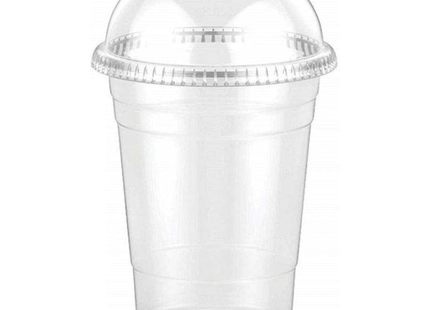 Plastic juice Cup + Dome Lid - 16oz