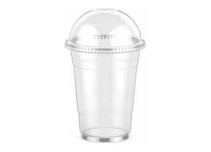 Plastic juice Cup + Dome Lid - 8oz