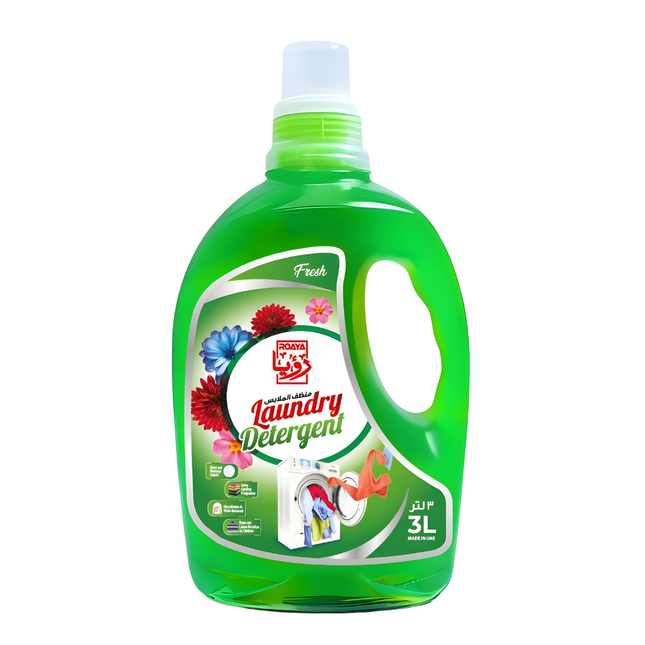 2 in 1 Roaya Laundry Detergent and Softener Fresh 3 Liters