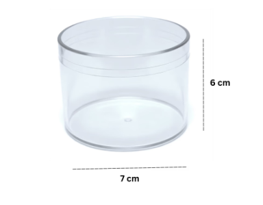 Acrylic Round Cookies Box Clear With / Lid -JNH032