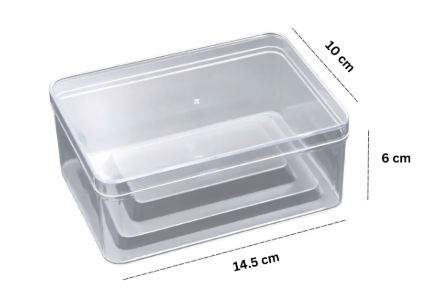 Acrylic Suqare Clear Box W/Lid -JNH031