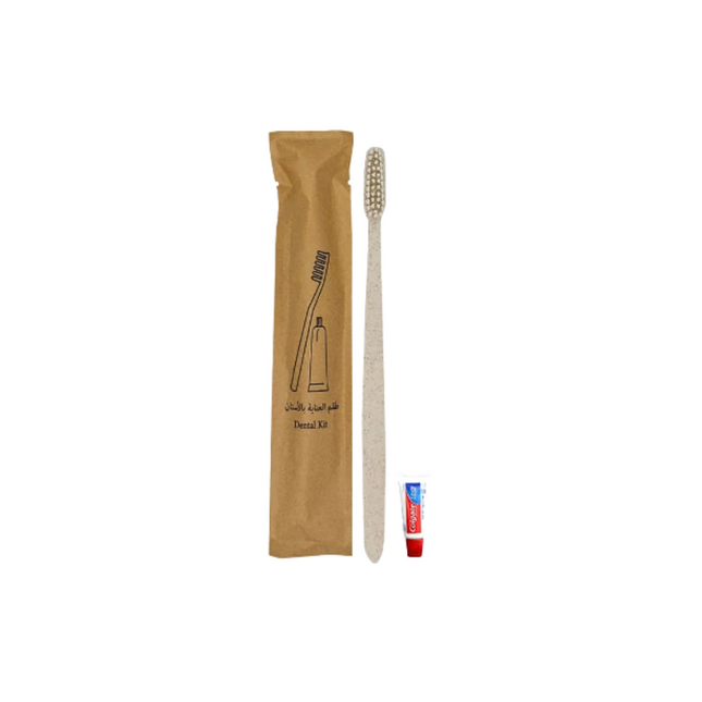 Dental Kit - Kraft Paper Packing with Toothbrush