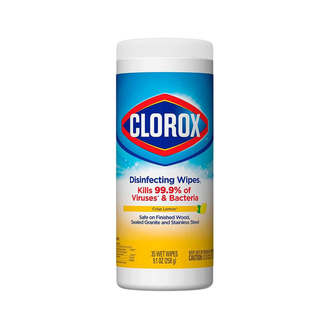 Wet Wipes Clorox,  Disinfecting Wipes Crisp Lemon Scent, Wipes, 35 - Piece