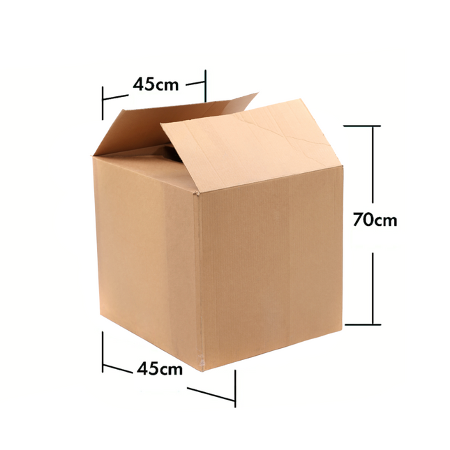 Empty Carton Box 5 Ply 45 x 45 x 70 CM
