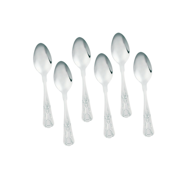 ملعقة شاي فولاذية - 12 قطعة