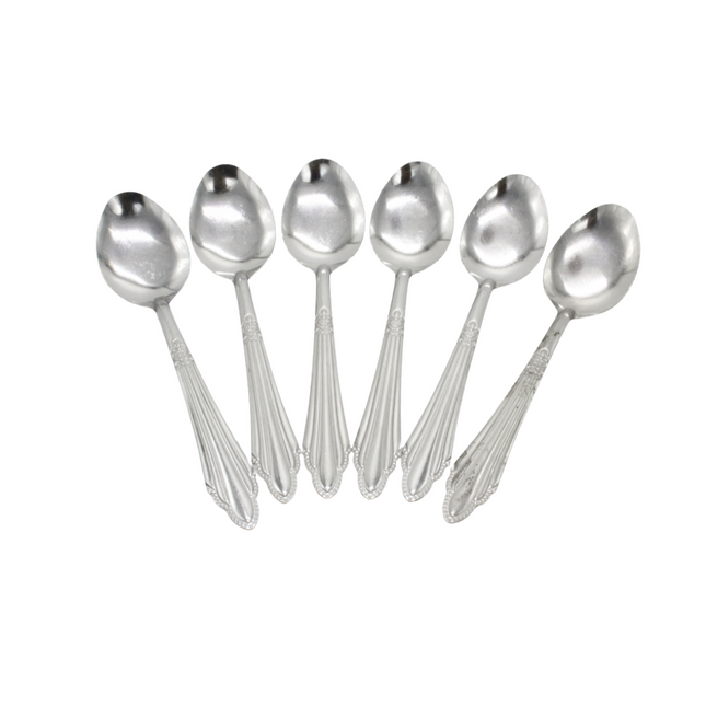 ملعقة طاولة فولاذية - 12 قطعة