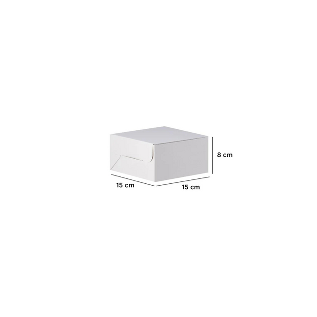 Paper Cake Box white - 15*15 cm