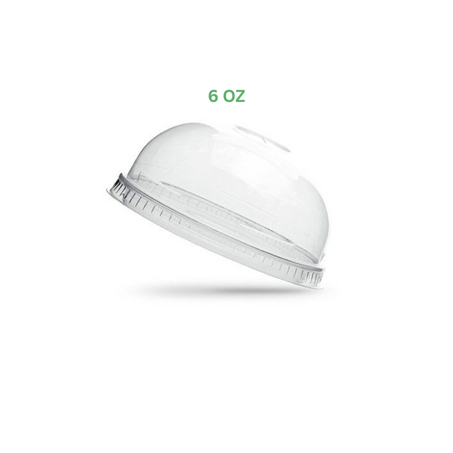 Dome Lid For Ice Cream Cup 8 Oz