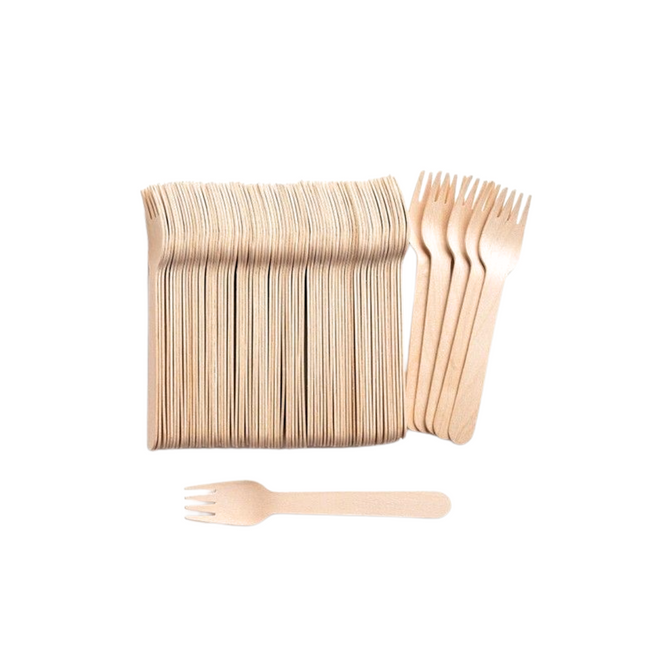 Wooden Fork 50 Pieces
