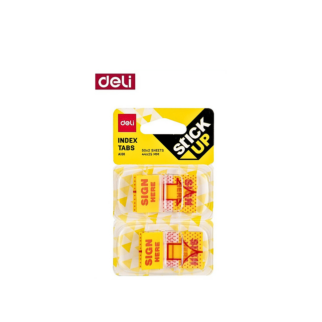 Deli Index Tabs Sign Here