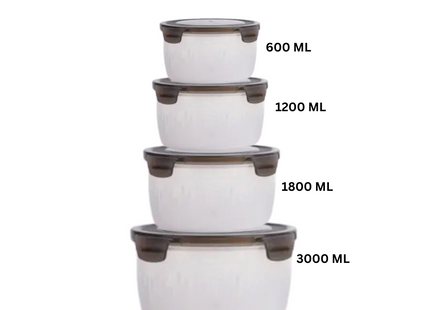 Round Storage Container 4 Pieces