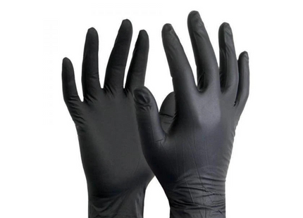 Black Vinyl Gloves Supertouch