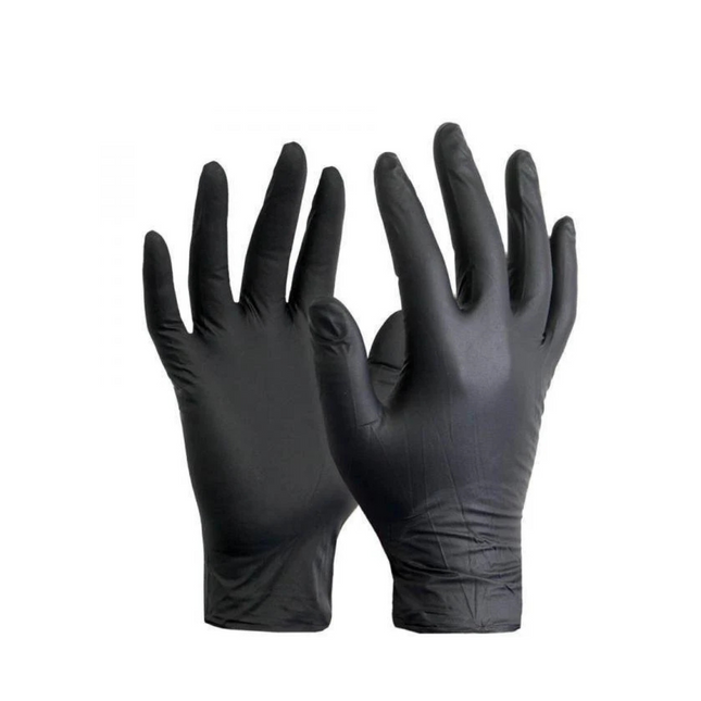 Black Vinyl Gloves Supertouch
