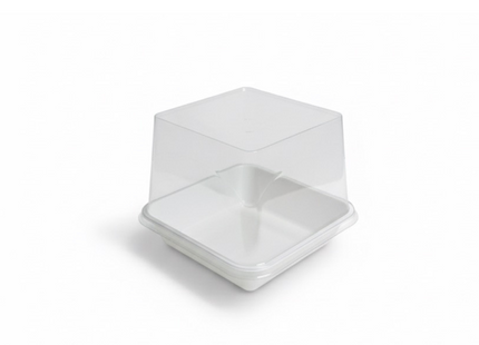 ZY2302 - Cake Box 118 x 118 x 62 mm + PP High Lid