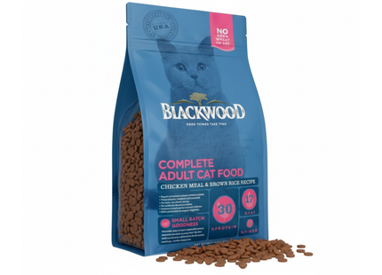 Blackwood Chicken Meal & brown rice Recipe Adult cat Food/ 1.82 kg x 5 Packets