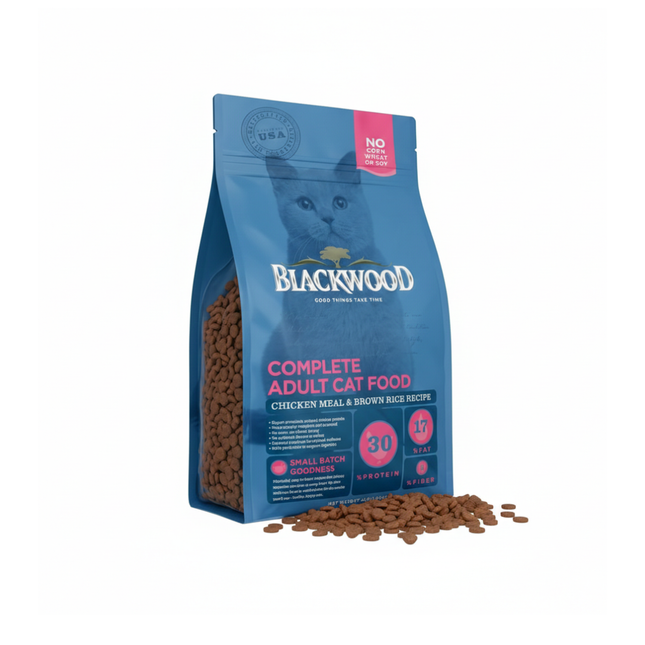 Blackwood Chicken Meal & brown rice Recipe Adult cat Food/ 1.82 kg x 5 Packets