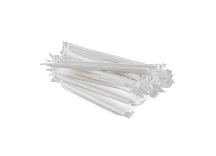 Paper Straws - 8MM - 250 Pcs
