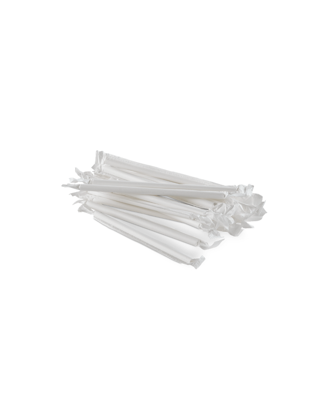 Paper Straws - 8MM - 250 Pcs