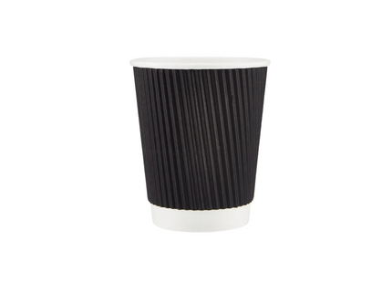 Ripple Cup Black Color 8 Oz