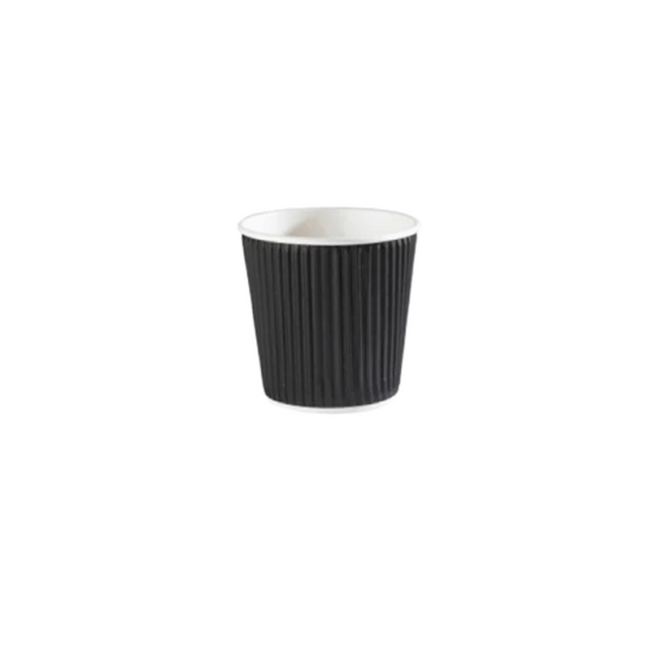 Ripple Cup Black Color 4 Oz