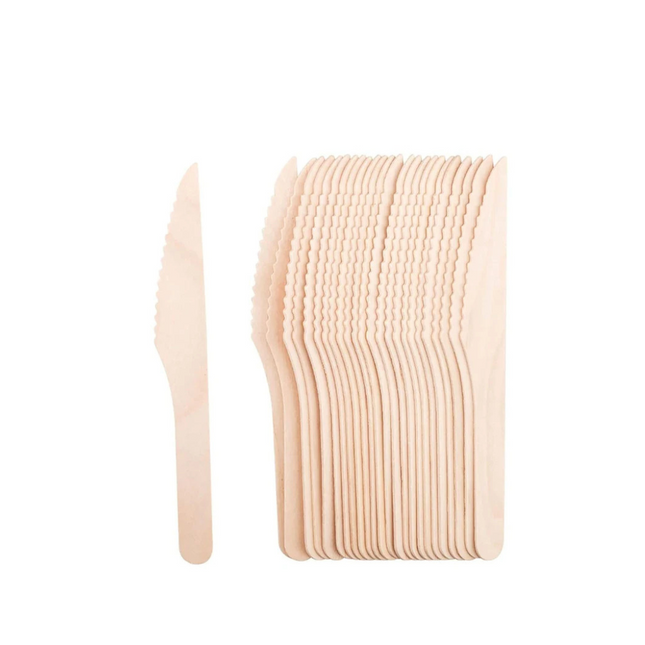 Wooden Knife 50 Pieces