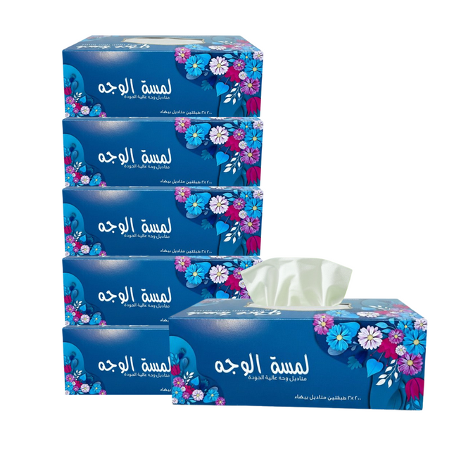 FACE TOUCH Facial Tissue 200 Sheets x 2 Ply - 30 Boxes