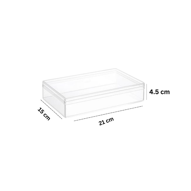 Plastic Crystal Container Rectangle - 604 ( 1 kg ) - 1 pcs