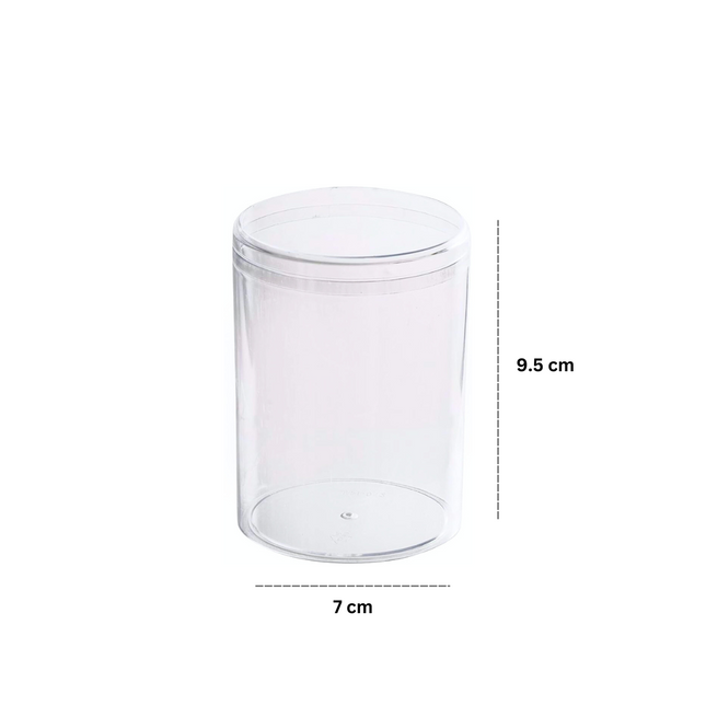 Acrylic Round Cookies Box Clear With / Lid -JNH012