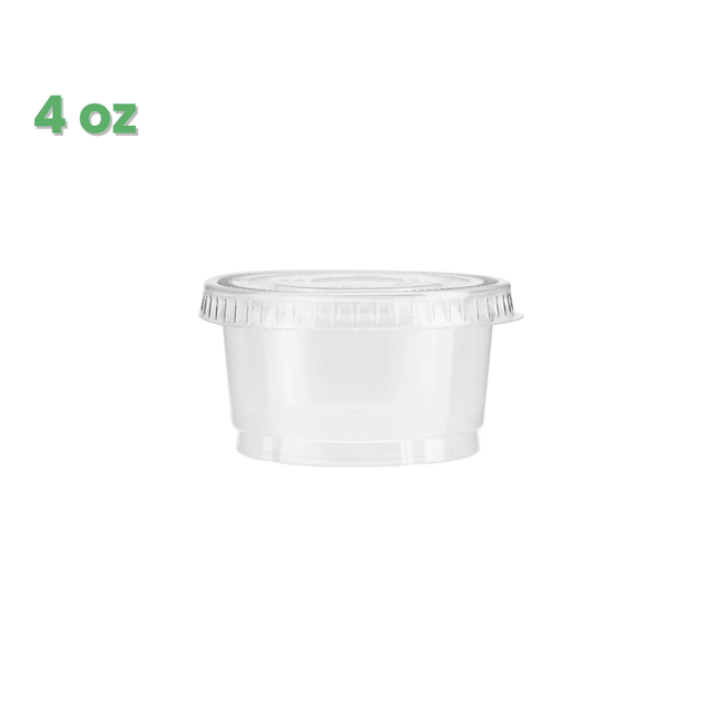 Sauce Cup Clear 4 oz