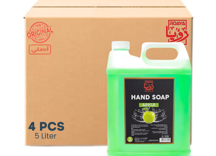 ROAYA Hand Wash liquid 5 L Apple - 4 Pcs