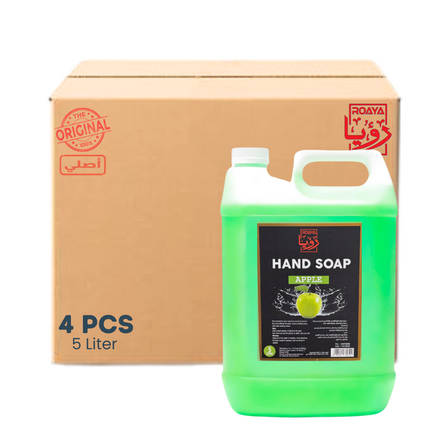 ROAYA Hand Wash liquid 5 L Apple - 4 Pcs