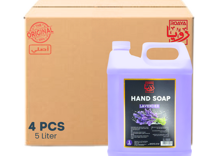 ROAYA Hand Wash liquid 5 L Lavender - 4 Pcs