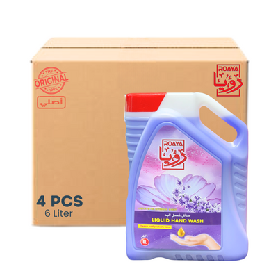 ROAYA Premium Hand Wash 6 L Lavender - 6 Pcs