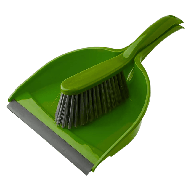 Small Dustpan + Brush set - Green