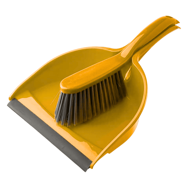 Small Dustpan + Brush set - Yellow