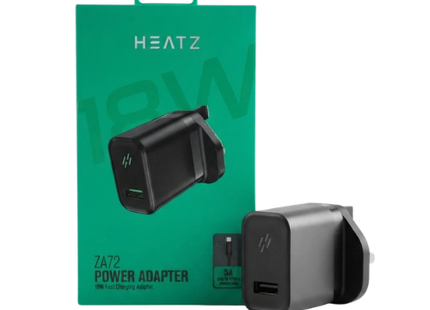 Heatz ZA72 18W Power Adapter with USB Cable