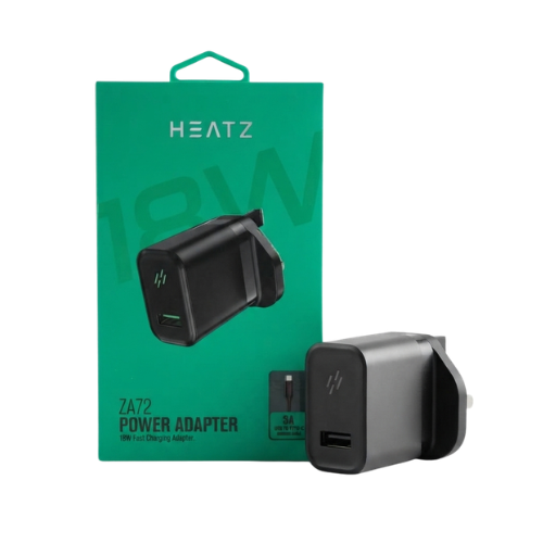 Heatz ZA72 18W Power Adapter with USB Cable